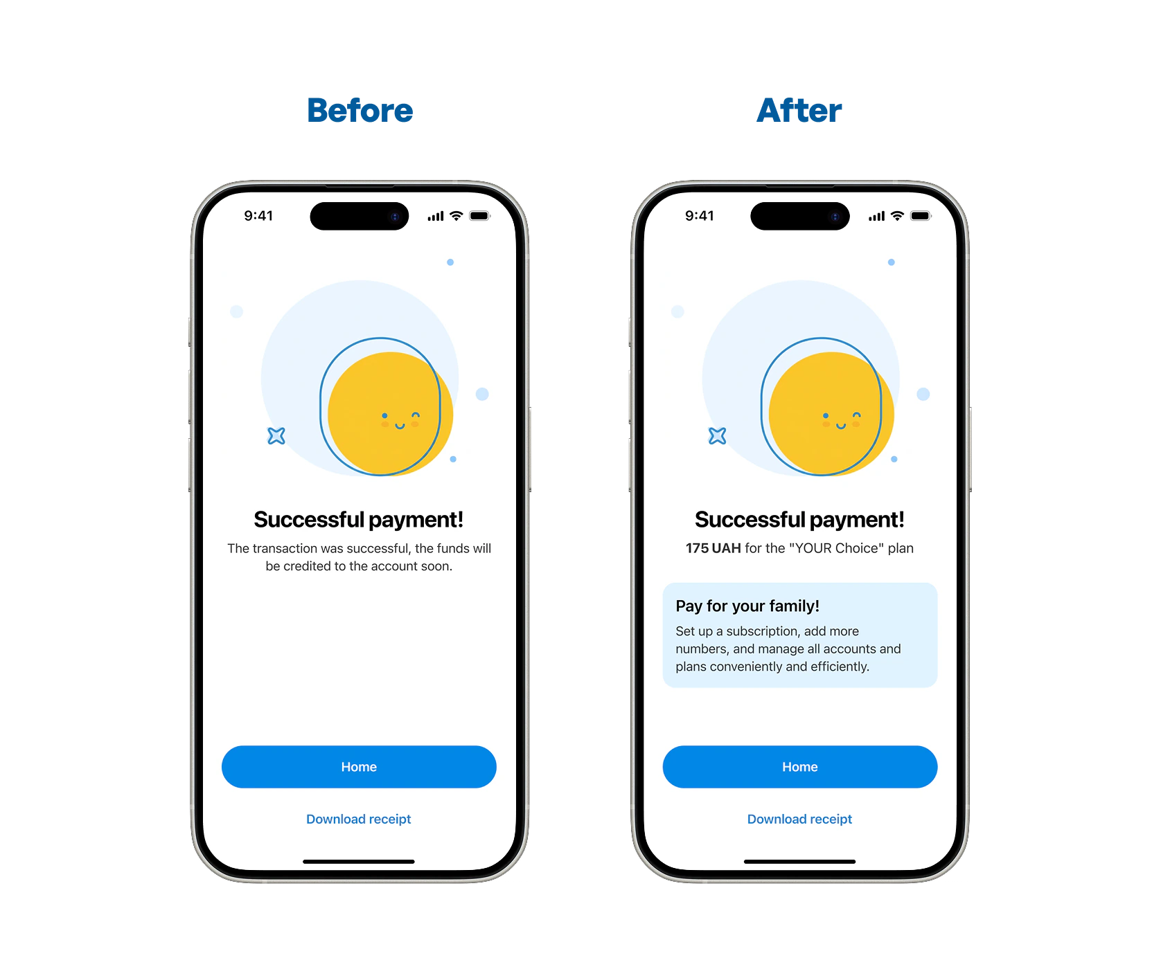 Hypothesis 2 — success-screen banner for the multi-account feature