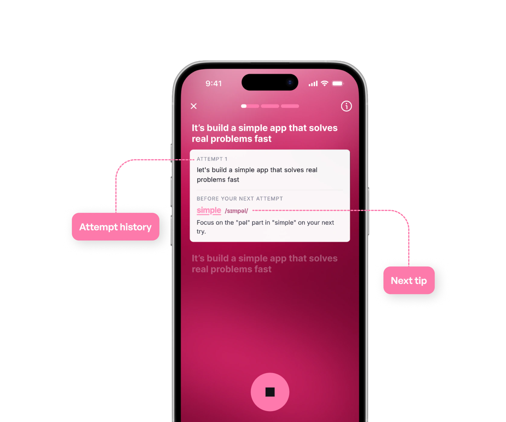 Real-time pronunciation feedback