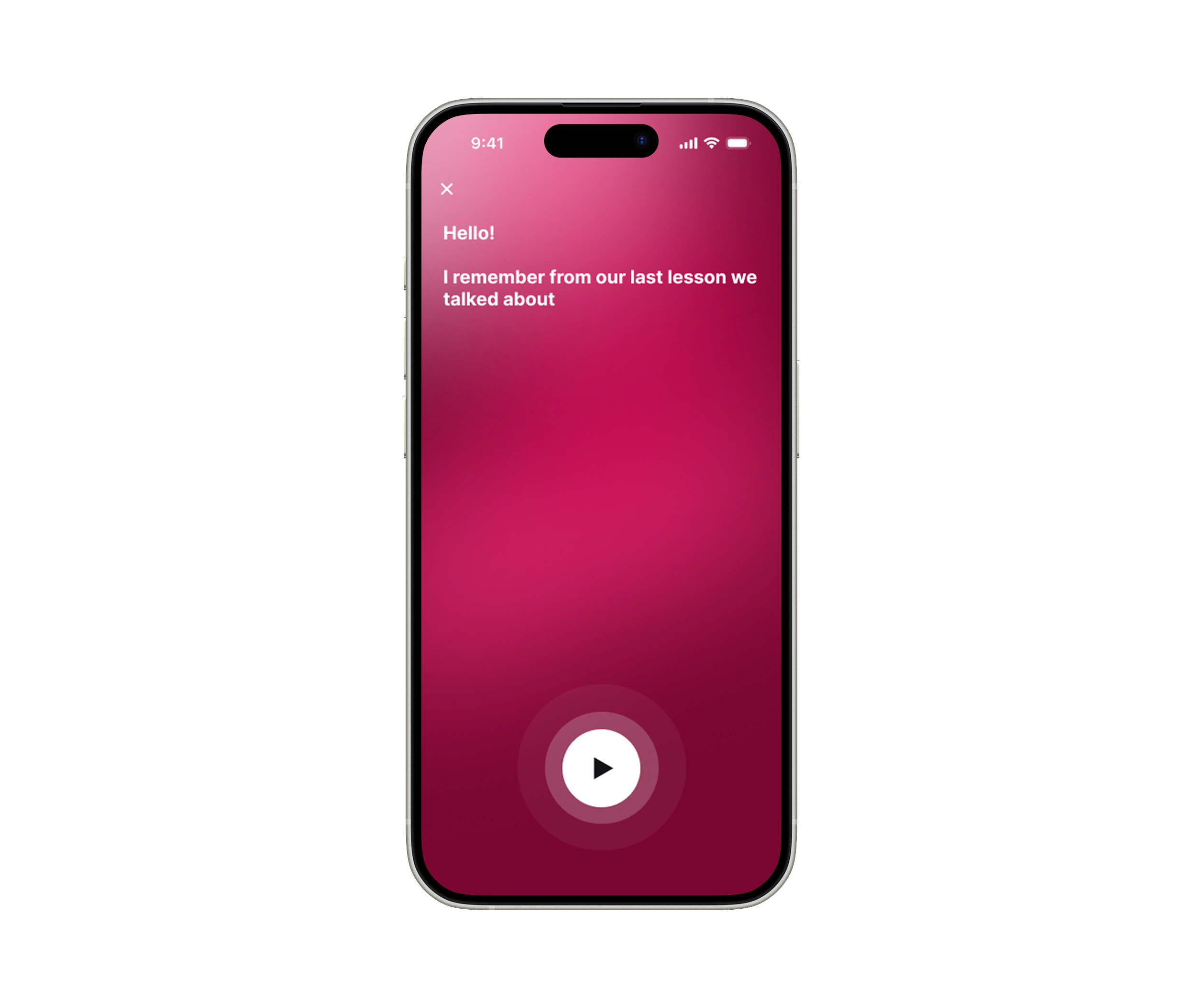 Practice — repeat and get feedback